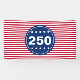 250 Stars and Stripes Red White and Blue Patriotic Spandoek