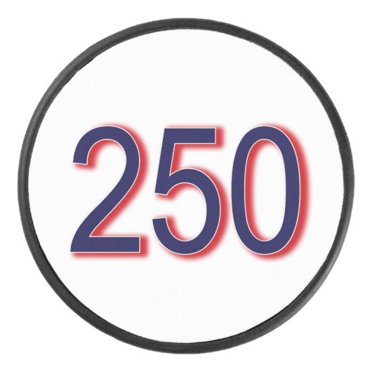250 USA Anniversary Hockey Puck (Voorkant)