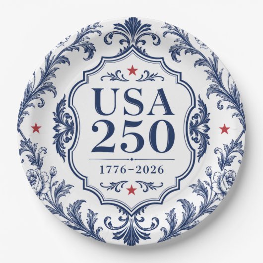 250 USA Bloemen Papier Bord (Voorkant)