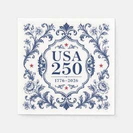 250 USA Bloemen Papier Bord Servet