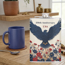 250 USA Jubileum Steenarend Patriottisch Amerikaan Heupfles