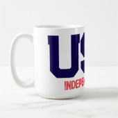 250 USA Onafhankelijkheidsdag Koffiemok (Links)