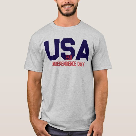 250 USA Onafhankelijkheidsdag T-shirt (Voorkant)