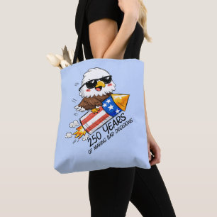 250 van Slechte Beslissingen, 4 juli Adelaar Vuurw Tote Bag