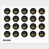 250 verjaardag van het leger ronde sticker (Vel)