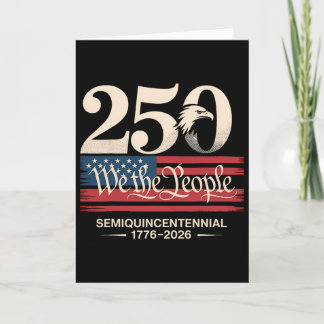 250 We The People Semi-quintcentennial Patriottisc Kaart