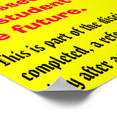 250 woorden - Gepersonaliseerd Poster (Hoek)