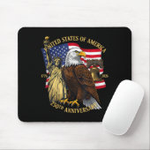 250 Years 1776-2026 250th Birthday Eagle Liberty B Muismat (Met muis)