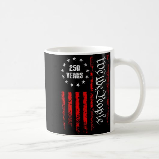250 Years 1776-2026 250th Birthday Usa Patriotic 4 Koffiemok (Rechts)