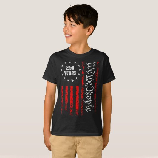 250 Years 1776-2026 250th Birthday Usa Patriotic 4 T-shirt (Voorkant volledig)