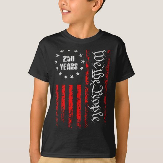 250 Years 1776-2026 250th Birthday Usa Patriotic 4 T-shirt (Voorkant)