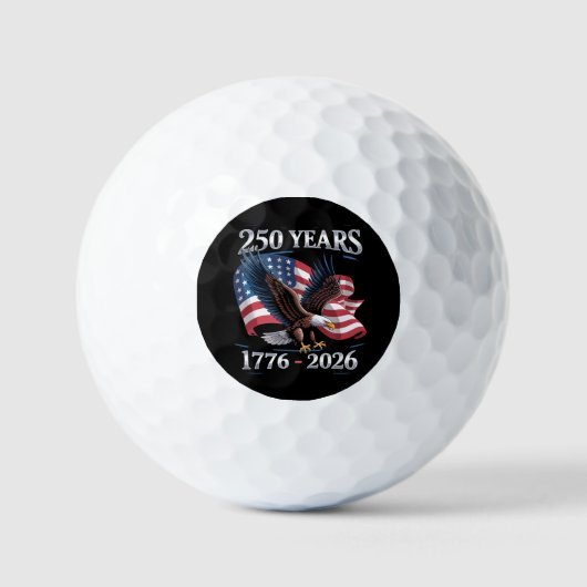 250 Years 4th Of July Eagle USA Flag 1776 2026 Golfballen (Voorkant)
