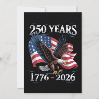 250 Years 4th Of July Eagle USA Flag 1776 2026 Kaart