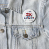 250 Years America Anniversary  Ronde Button 5,7 Cm (In situ)
