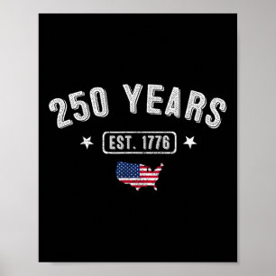 250 Years America Jubileum 1776 250th Birthday U Poster