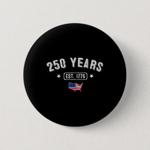 250 Years America Jubileum 1776 250th Birthday U Ronde Button 5,7 Cm