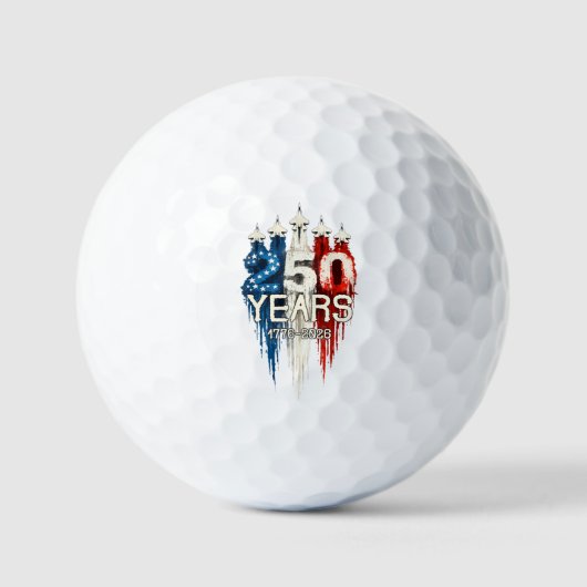 250 Years American Flag 250th Anniversary  Golfballen (Voorkant)