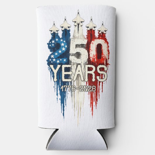 250 Years American Flag 250th Anniversary  Seltzer Blikjeskoeler (Voorkant)