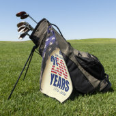 250 Years American Independence Birthday Golfhanddoek (Groen)