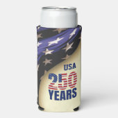 250 Years American Independence Birthday Seltzer Blikjeskoeler (Seltzer Voorkant)
