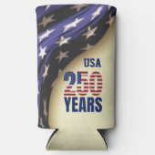 250 Years American Independence Birthday Seltzer Blikjeskoeler (Voorkant)