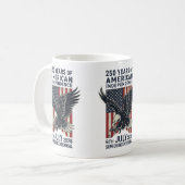 250 Years American Independence Patriotic Eagle Koffiemok (Voorkant links)