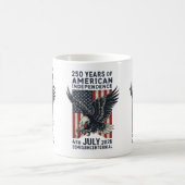 250 Years American Independence Patriotic Eagle Koffiemok (Center)