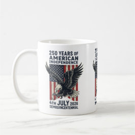 250 Years American Independence Patriotic Eagle Koffiemok