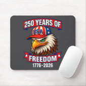250 Years Of Dom 1776 2026 Bald Eagle 250th Birthd Muismat (Met muis)