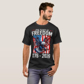 250 Years Of Dom 1776 2026 Patriotic Bald Eagle Us T-shirt (Voorkant volledig)