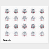 250 Years Of Freedom 1776 2026 250th 4th Of July Ronde Sticker (Vel)