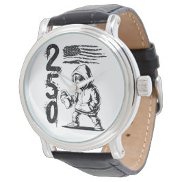 250 Years of Freedom Funny Eagle 4th of July 2026  Horloge