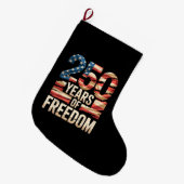250 Years of Freedom Grote Kerstsok (Voorkant (Hangend))