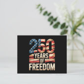250 Years of Freedom Informatiekaartje (Staand voorkant)