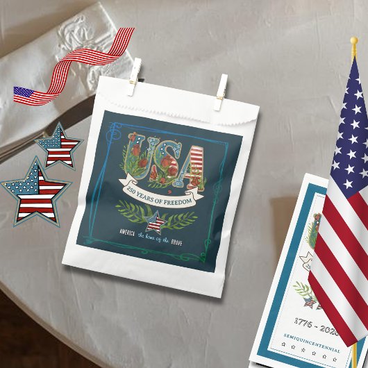 250 Years of Freedom Midnight Blue Elegant Bedankzakje