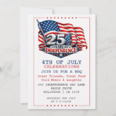 250 Years of Independence 4th of July Party Kaart (Voorkant)
