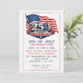 250 Years of Independence 4th of July Party Kaart (Staand voorkant)