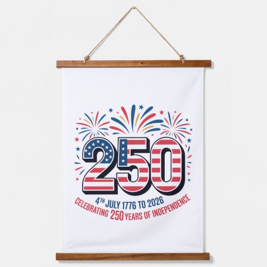 250 Years of Independence Hangend Wandkleed (Voorkant)