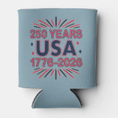 250 Years USA | 1776–2026 Semiquincentennial Blikjeskoeler (Voorkant)