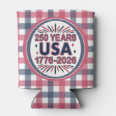 250 Years USA | 1776–2026 Semiquincentennial Blikjeskoeler (Achterkant)