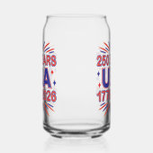 250 Years USA | 1776–2026 Semiquincentennial Blikvorm Glas (Rechts)