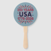 250 Years USA | 1776–2026 Semiquincentennial Handwaaier (Achterkant)