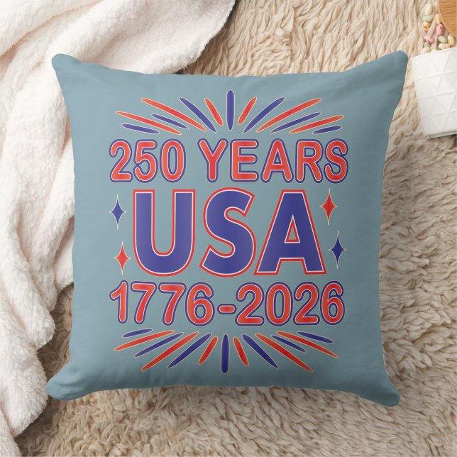250 Years USA | 1776–2026 Semiquincentennial Kussen (Deken)
