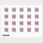 250 Years USA | 1776–2026 Semiquincentennial Ronde Sticker (Vel)