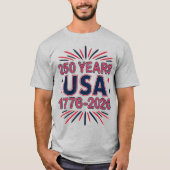250 Years USA | 1776–2026 Semiquincentennial T-shirt (Voorkant)