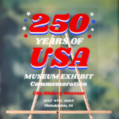 250 Years USA Historical Commemoration Acryl Bord (Neutraal)