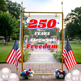 250 Years USA Official Commemorative Acryl Bord