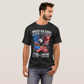 250e 4 juli 250 jaar Amerikaanse viering T-shirt (Voorkant volledig)