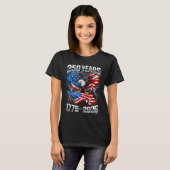 250e 4 juli 250 jaar Amerikaanse viering T-shirt (Voorkant volledig)