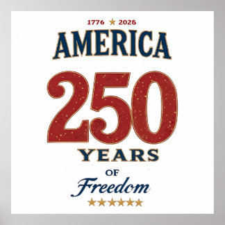 250e Amerika Liberté 1776 Vrijheid Vieren Jubileum Poster